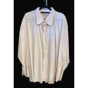 Assante Mens Business Casual Light Pink Button-Up Size 20 6/7 HA01 Q